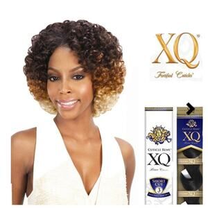 Cuticle Remy XQ Fortified Cuticles Short Cut 2 PCS CURL Color OM22730 Human Hair